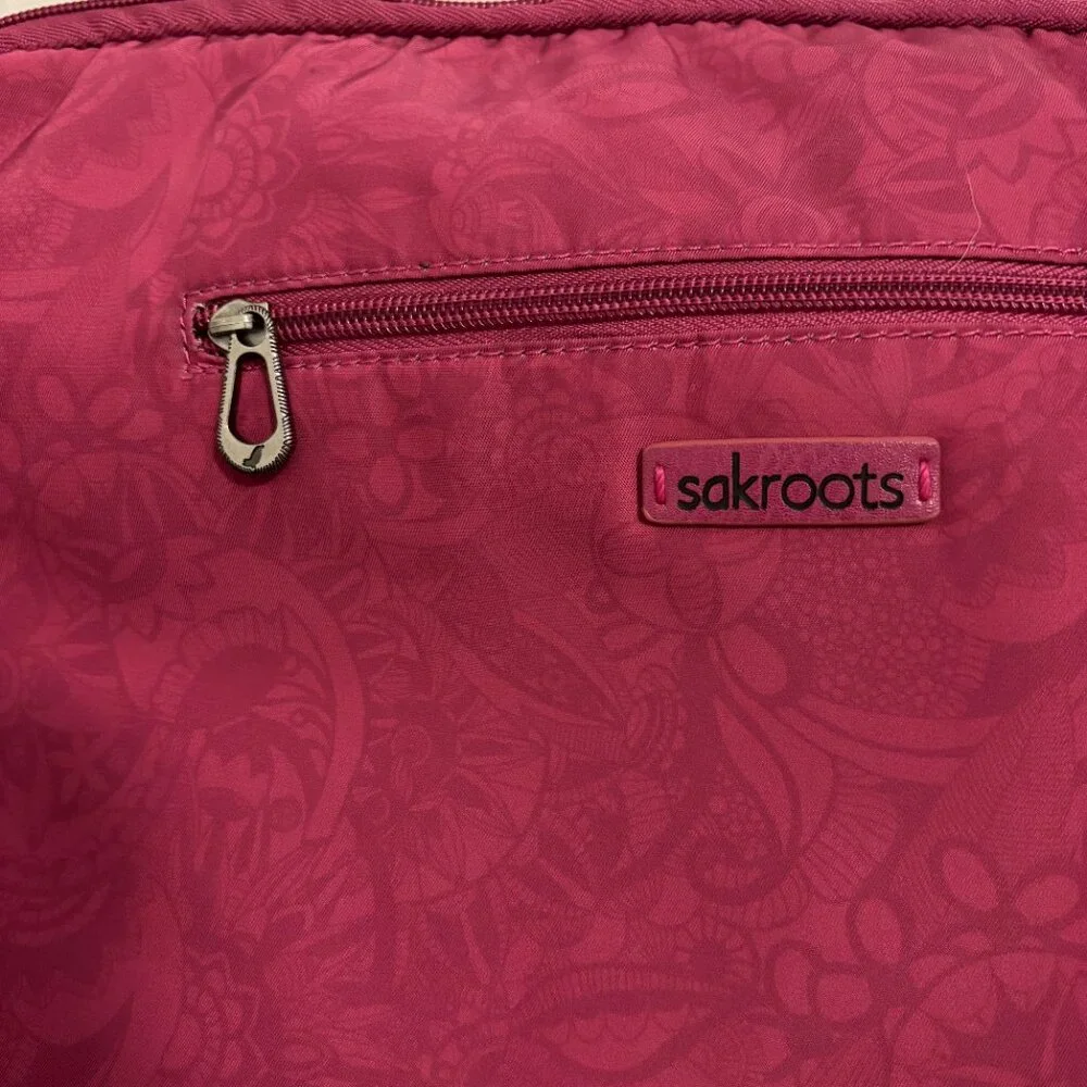 Sakroots Pink Nylon Laptop Sleeve Zippered Pouch